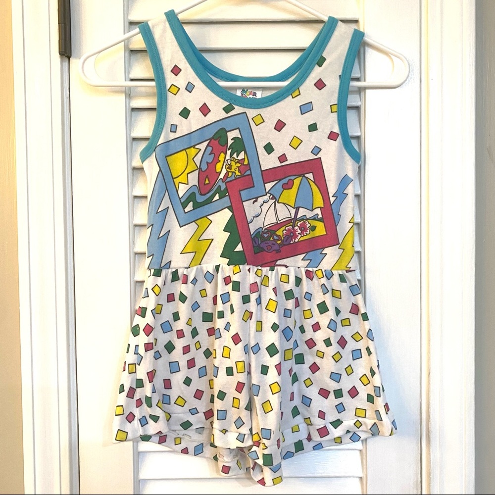 Vintage Girls Deadstock one piece romper size 5